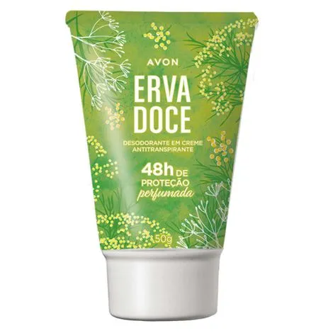 Desodorante em Creme Antitranspirante Erva Doce 50 g - Avon