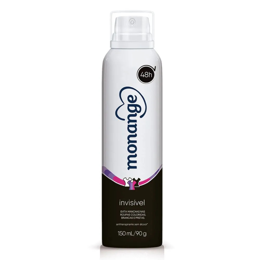 Desodorante Monange Aerosol Invisível 150ml