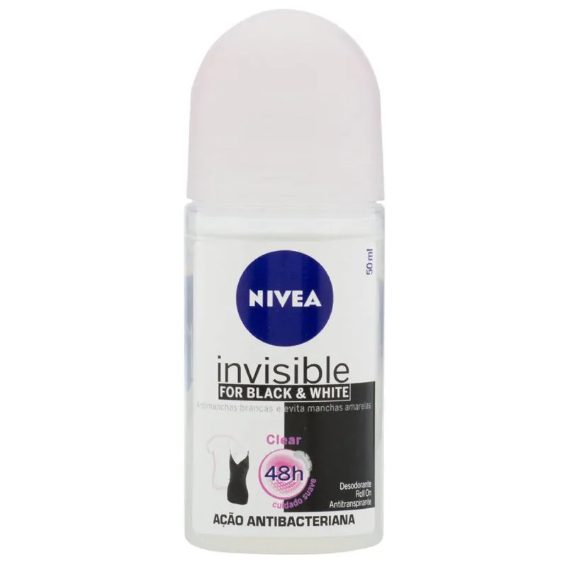 Desodorante Nivea Roll On Invisible For Black & White 50ml