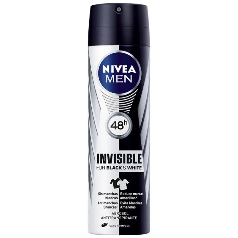 Desodorante Nivea Aerosol Men Invisible Black & White 150ml
