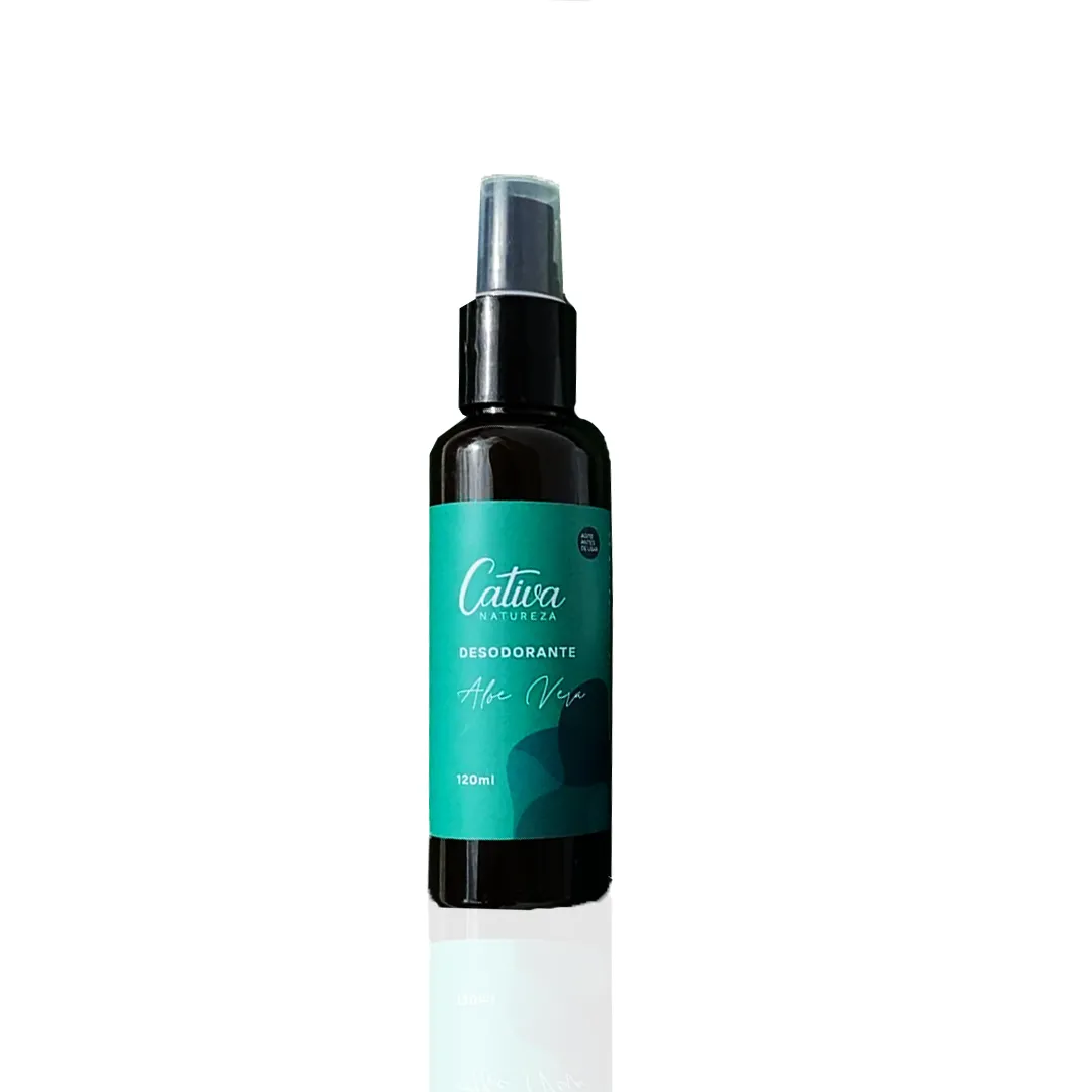 Desodorante Spray de Aloe Vera - Cativa - Frasco com 120ml
