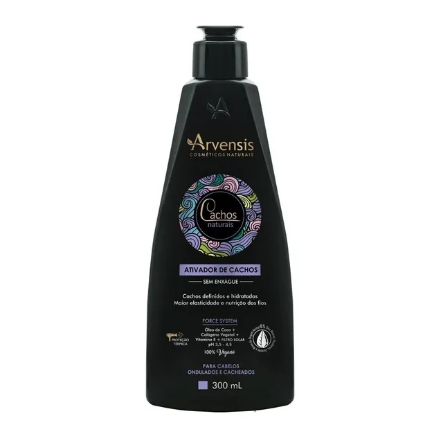 Ativador de Cachos Ondulados e Cacheados 300ml Arvensis