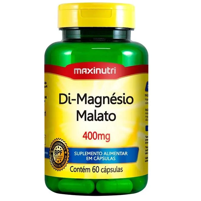 Maxinutri Di Magnésio Malato 400MG 60 Cápsulas