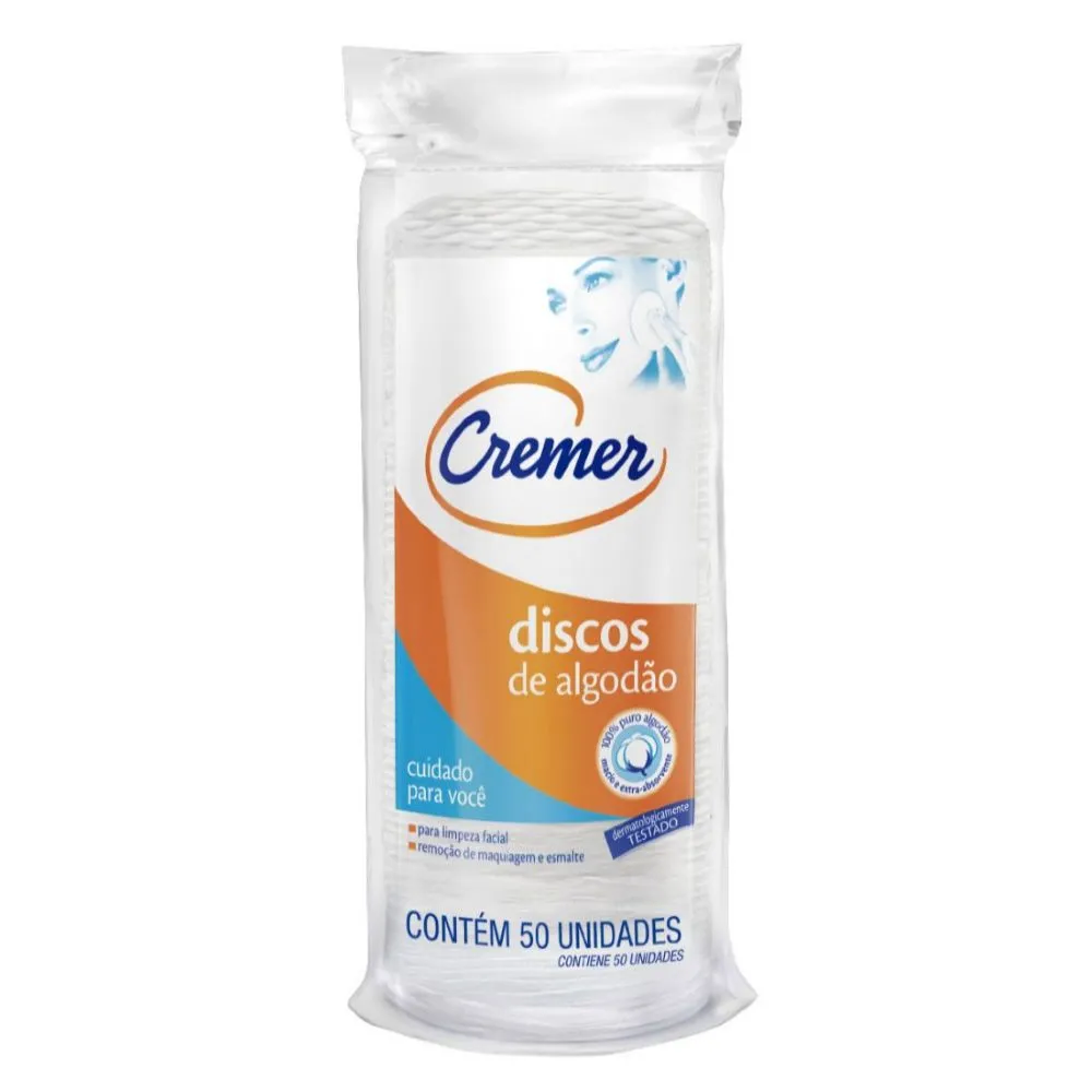 Discos de Algodão Cremer 50 unidades