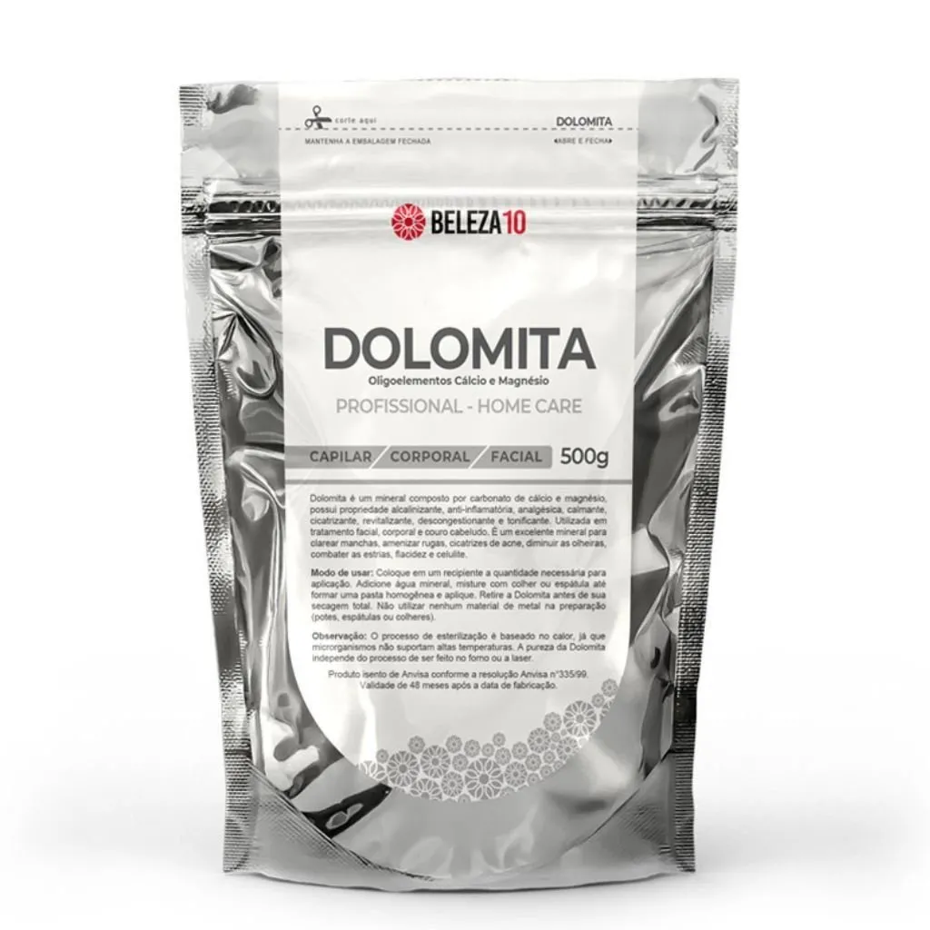 Dolomita em Pó Beleza10 Tonificante e Cicatrizante 500g