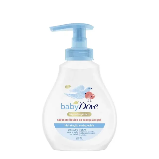 Sabonete Liquido Hidratação Enriquecida 200ML - Dove Baby
