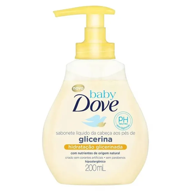 Sabonete Liquido Hidratação Glicerinada 200ML - Dove Baby