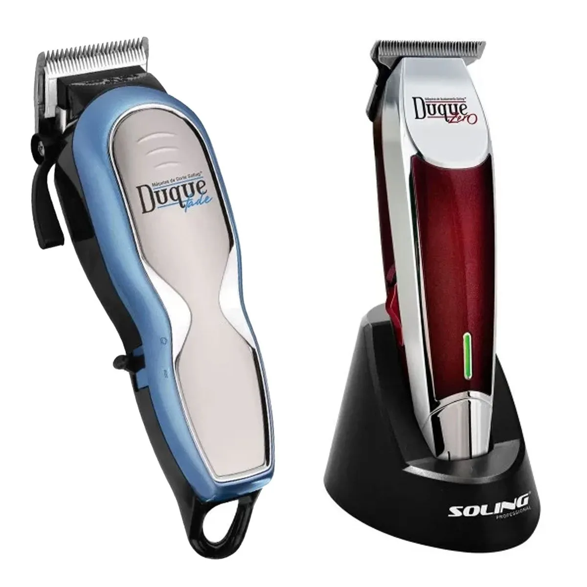 Kit Máquina de Corte Soling Duque Fade + Acabamento Duque Zero Bivolt