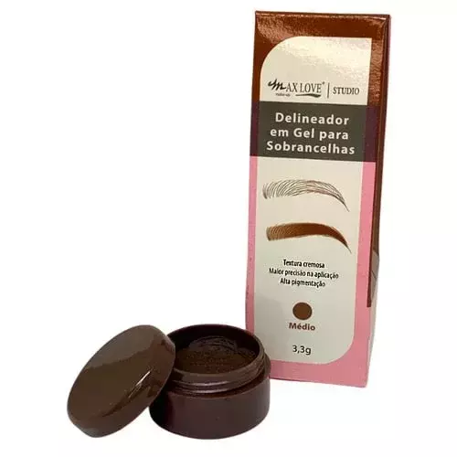 Delineador em Gel para Sobrancelhas Médio Max Love