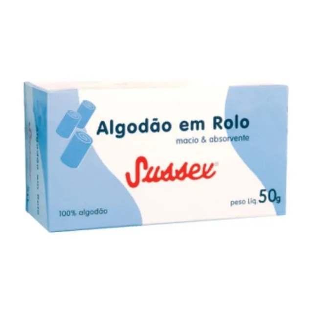 Algodão Sussex Caixinha Rolo 50g