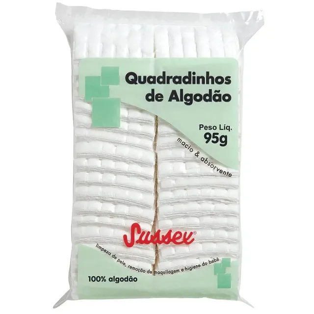 Algodão Sussex Quadrado 95g Branco