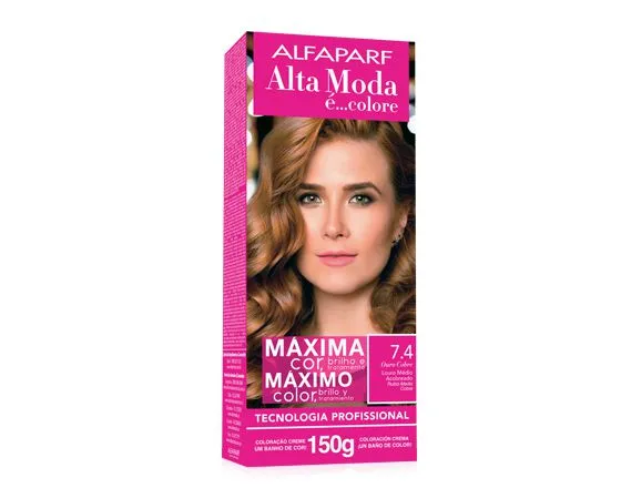 Tintura para Cabelo Alta Moda E Colore 7.4 60G