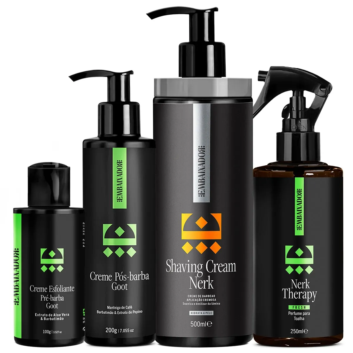 Shaving Cream Embaixador Creme Pré Pós Barba + Perfume Fresh 500ml