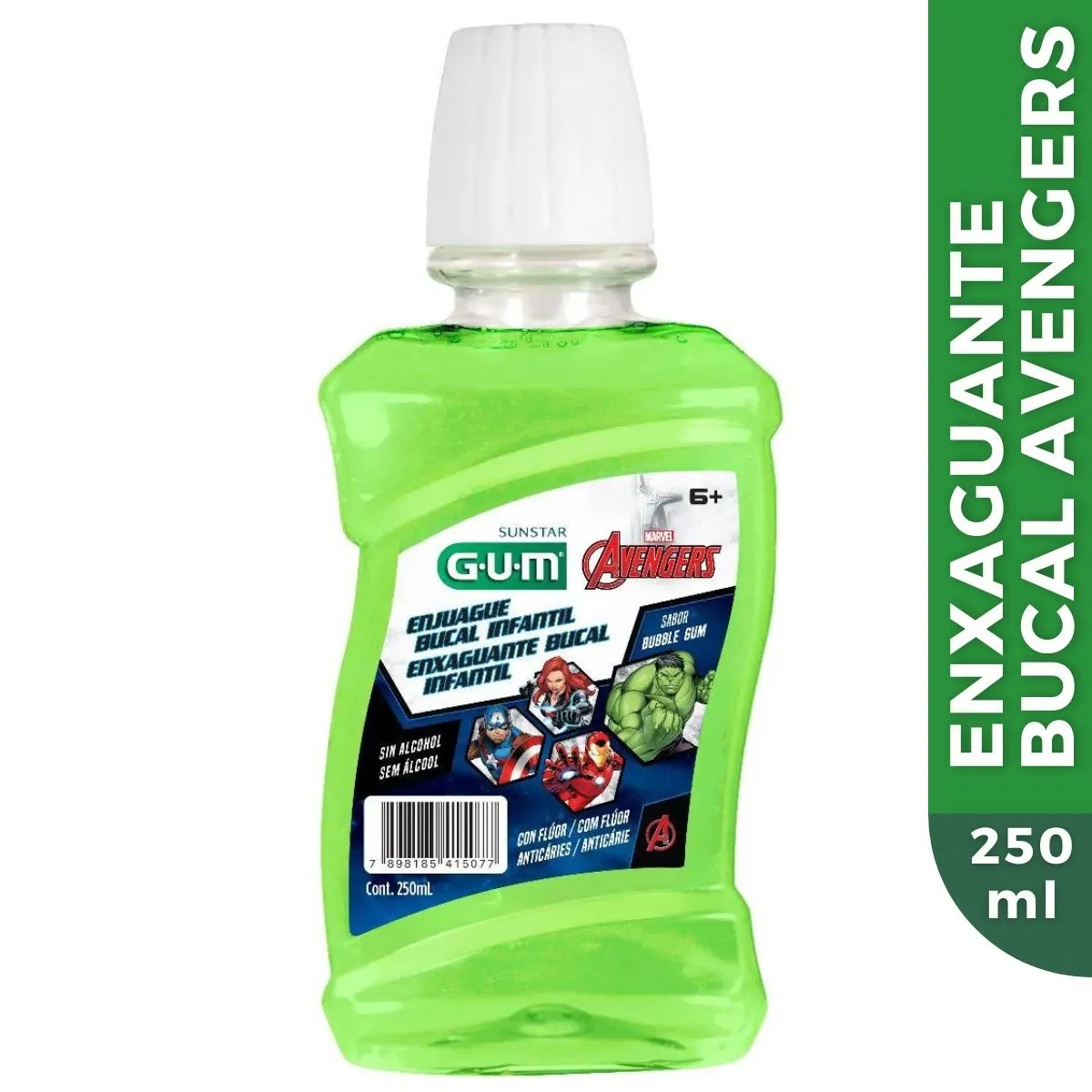 Enxaguante Bucal Antisséptico Infantil Avengers 250ml - GUM