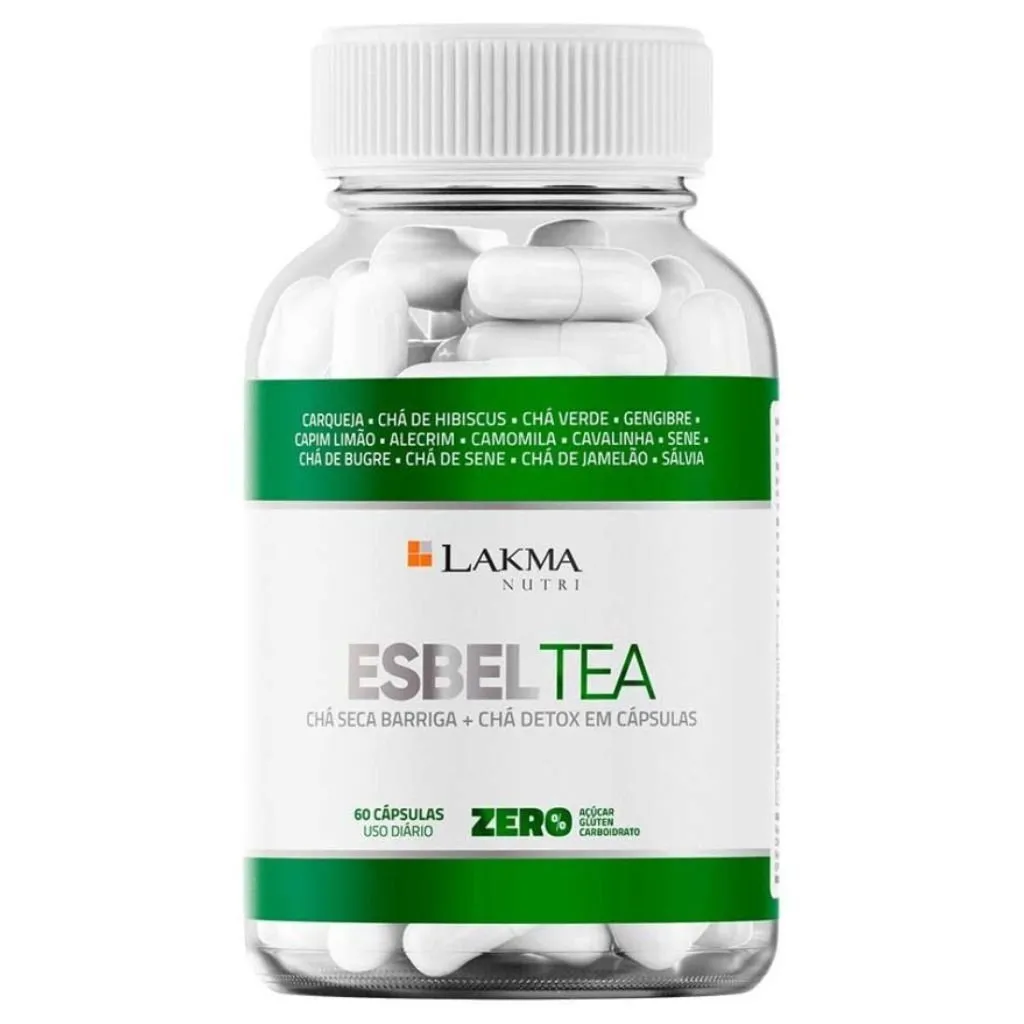 Chá Detox e Seca Barriga Lakma EsbelTea em Cápsulas 60un