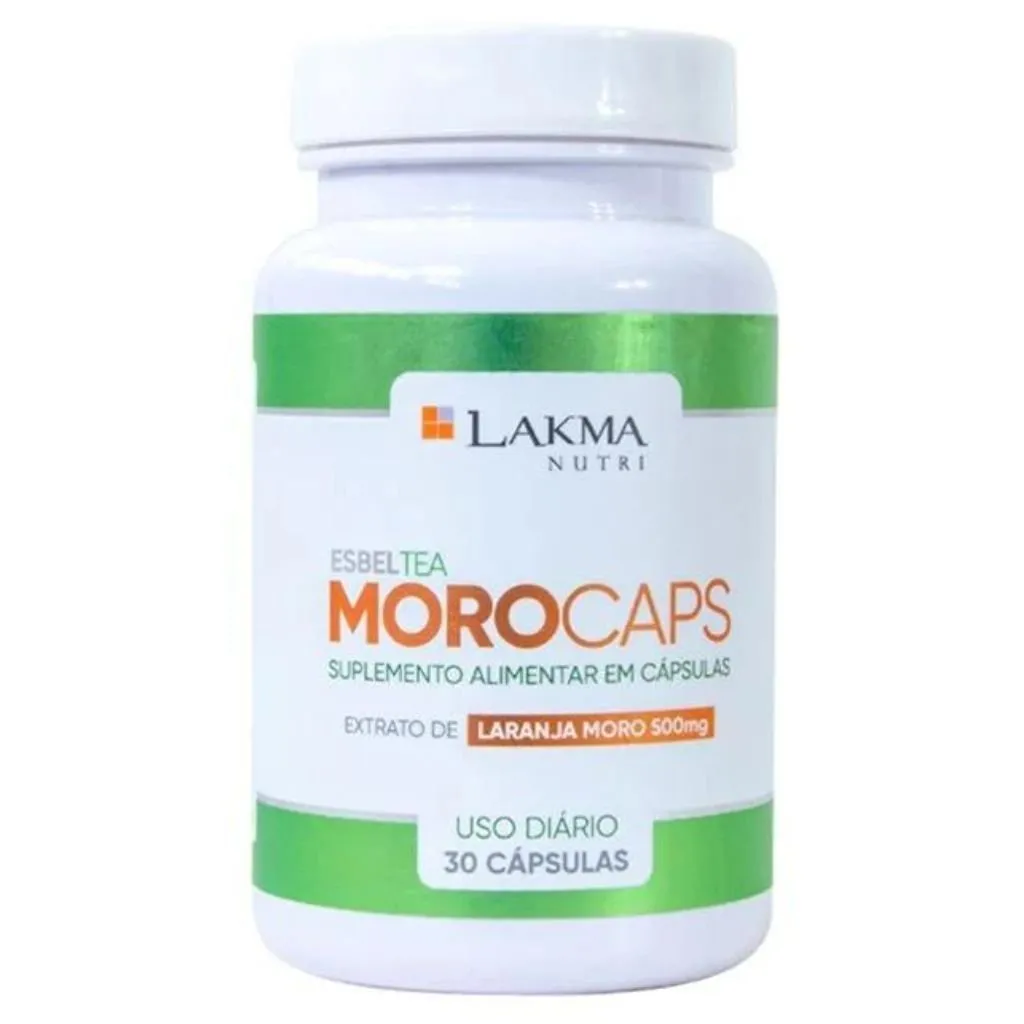 EsbelTea Morocaps Extrato de Laranja Moro 30 Cápsulas Lakma Nutri