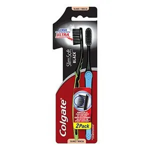 Colgate Escova de Dente  Slim Soft Black Macia 3 unidades