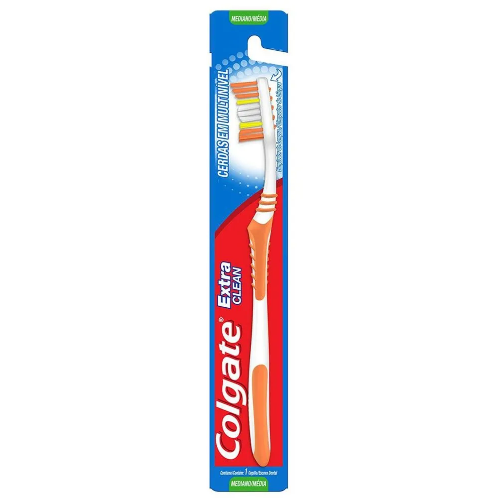 Escova Dental Colgate Extra Clean Média Cabeça Normal