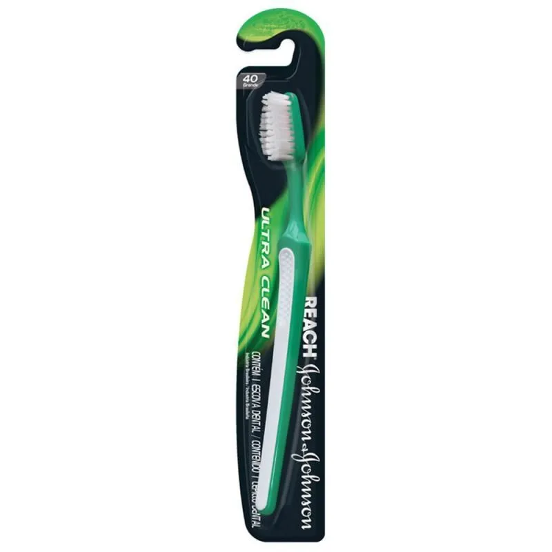 Escova Dental Johnson e Johnson Ultra Clean Reach Nº40 Grande