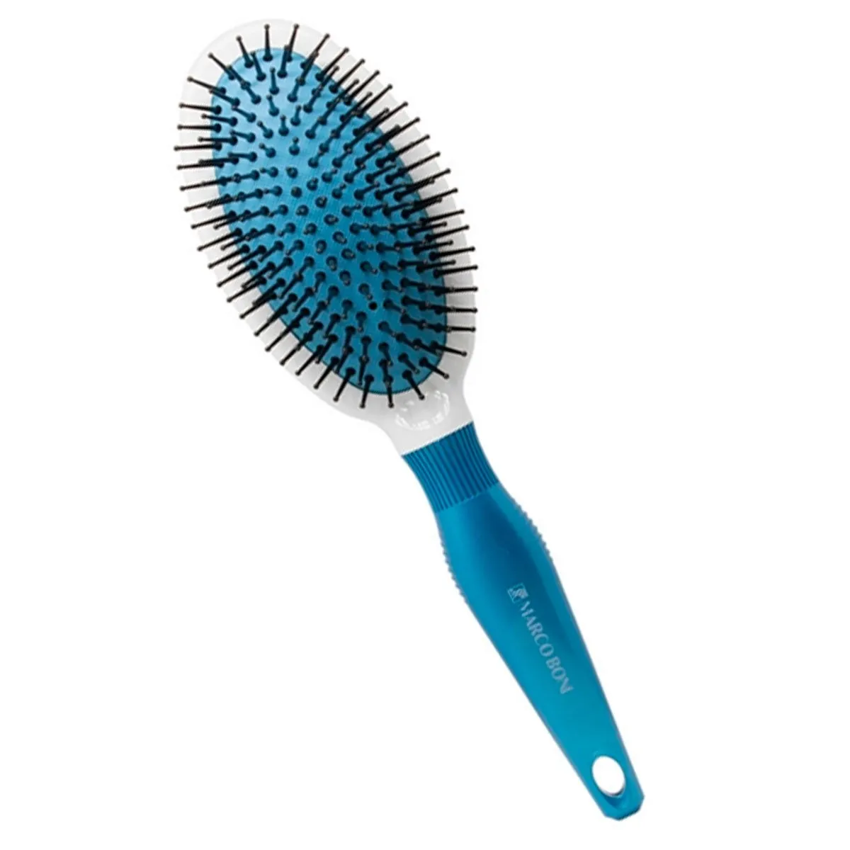 Escova de Cabelo Oval Almofadada Satin Marco Boni 7352 Azul