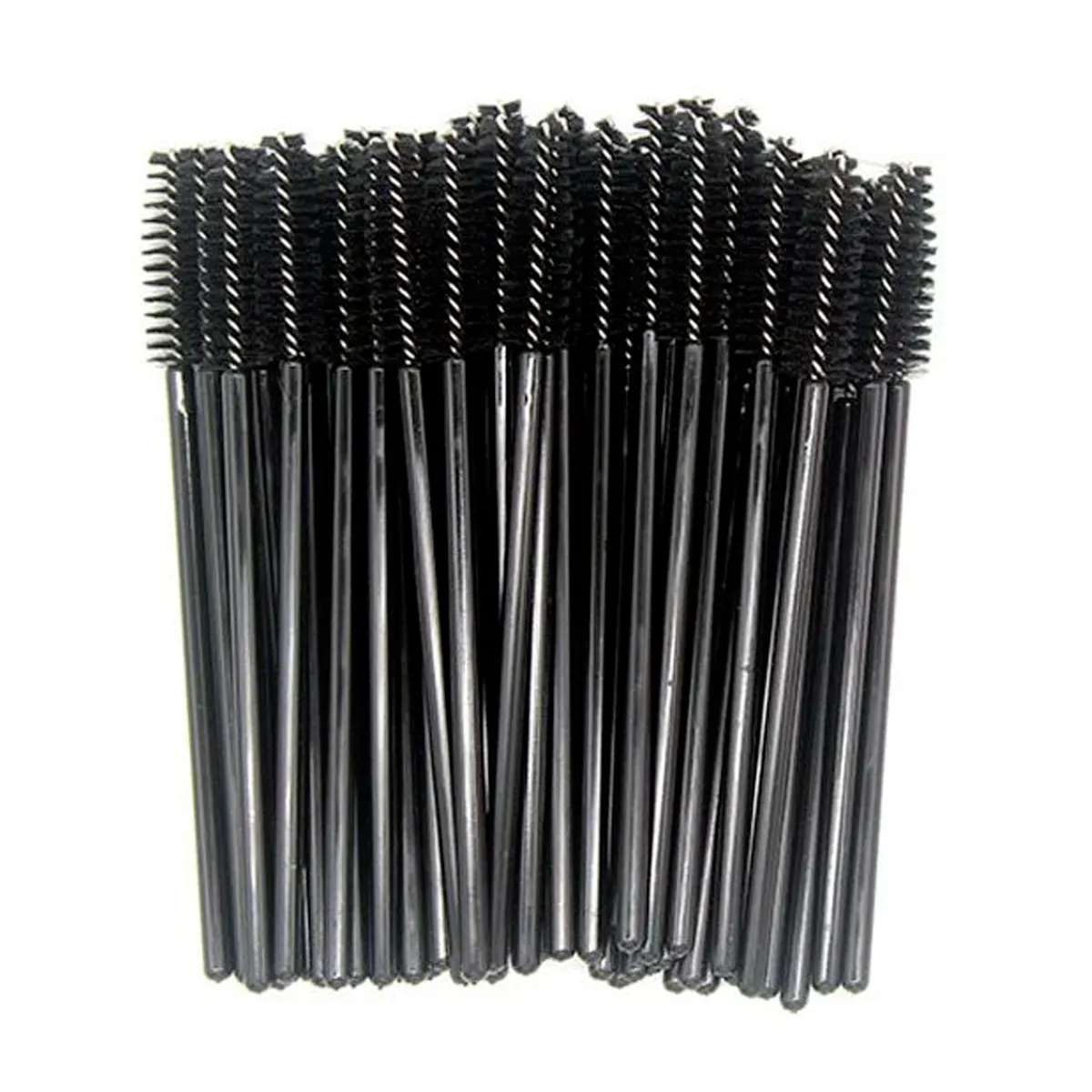 Escovinhas Descartáveis Para Cílios 50 Unidades Preto