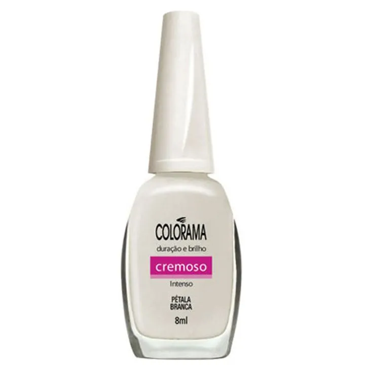 Esmalte Colorama Cremoso Pétala Branca 8 Ml