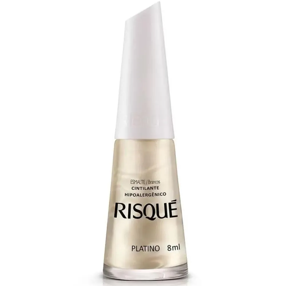 Esmalte Cintilante Platino Risqué - 8ml