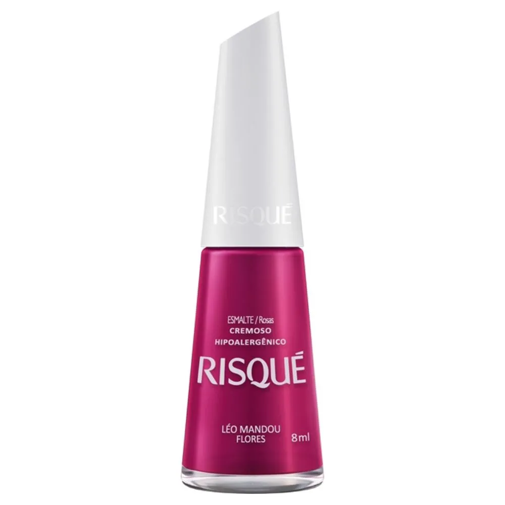 Esmalte Cremoso Léo Mandou Flores Risque 8ml