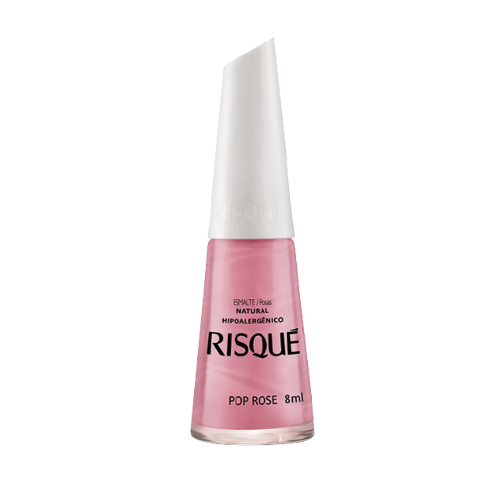 Esmalte Cremoso Risqué Pop Rose 8ml