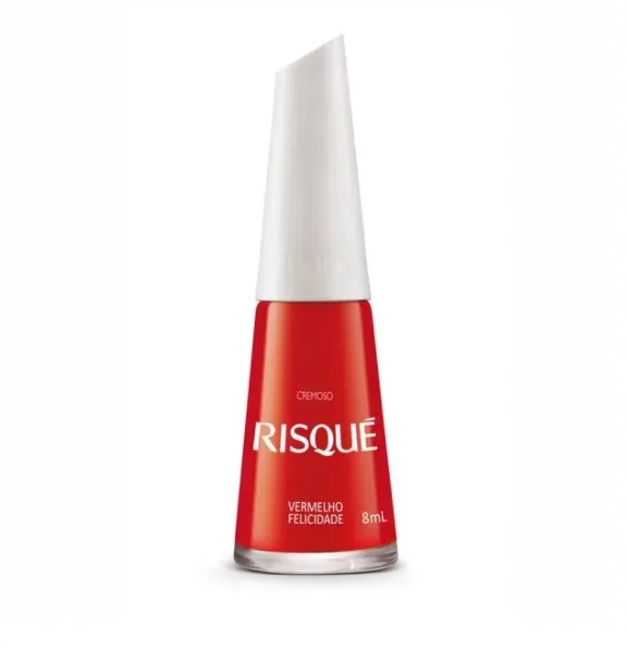 Esmalte Cremoso Vermelho Felicidade Risqué - 8ml
