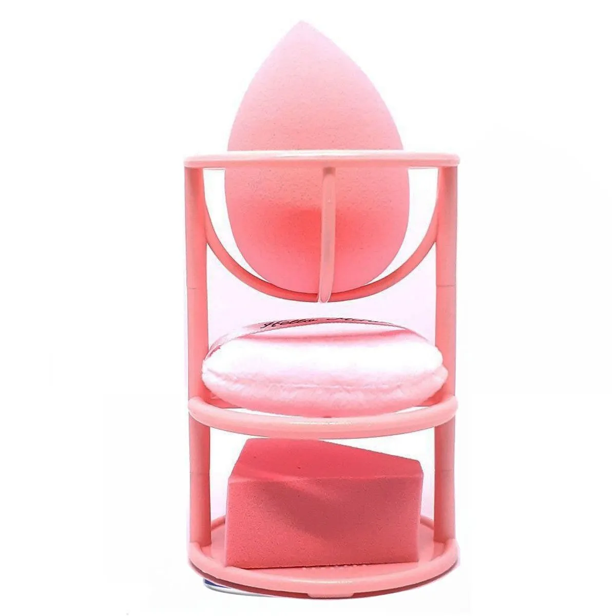 Kit Esponja Perfeito 3 em 1 Hello Mini 254-2 Rosa