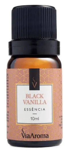 Via Aroma Essência Black Vanilla 10ml