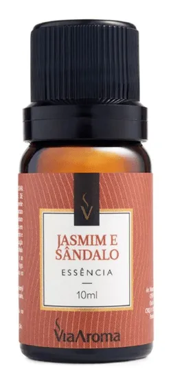 Via Aroma Essência Jasmim e Sandalo 10ml