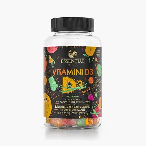 Essential Nutrition Vitamini D3 Gummy 60 Unidades