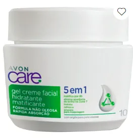 Gel Creme Facial Hidratante Matificante 5 em 1 Avon Care 100g