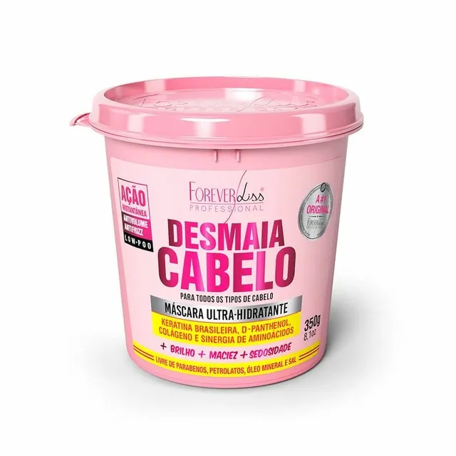 Máscara Ultra Hidratante Desmaia Cabelo 350g Forever Liss
