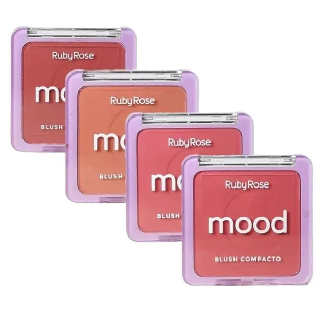 Blush Compacto Mood Ruby Rose HB-582