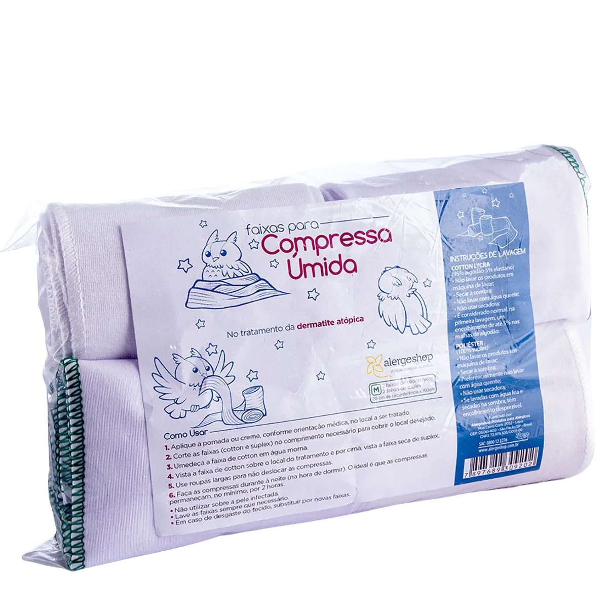 Faixas para Compressa Úmida M - Alergoshop