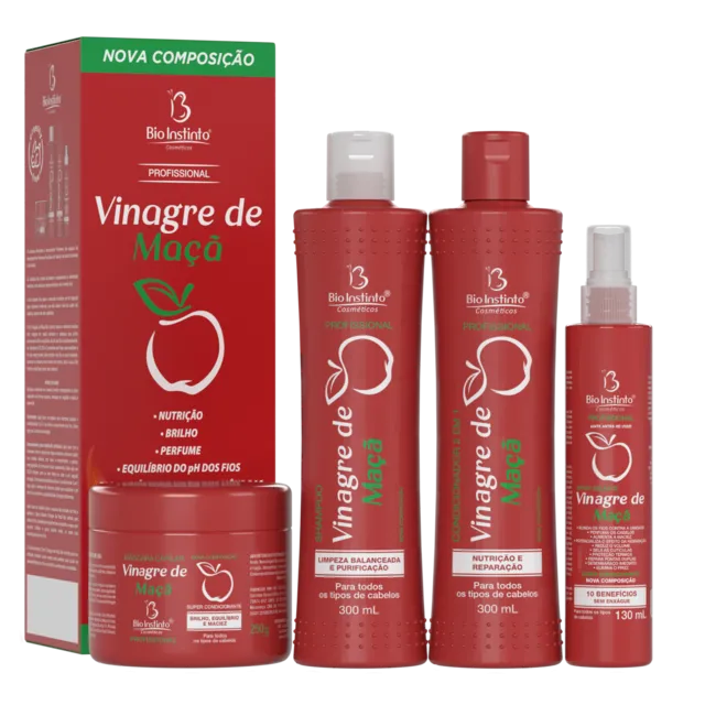 Kit Capilar Vinagre de Maçã Bio Instinto