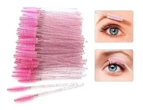 Escovinha para Cílios e Sobrancelhas Pacote com 50 Unidades