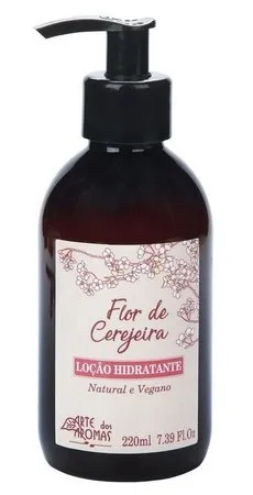 Loção Hidratante Flor de Cerejeira - Arte dos Aromas - Frasco com 220m