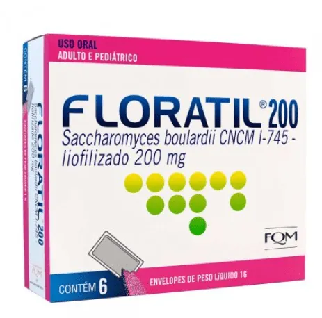 Floratil Probiótico 200mg 6 Envelopes De 1g