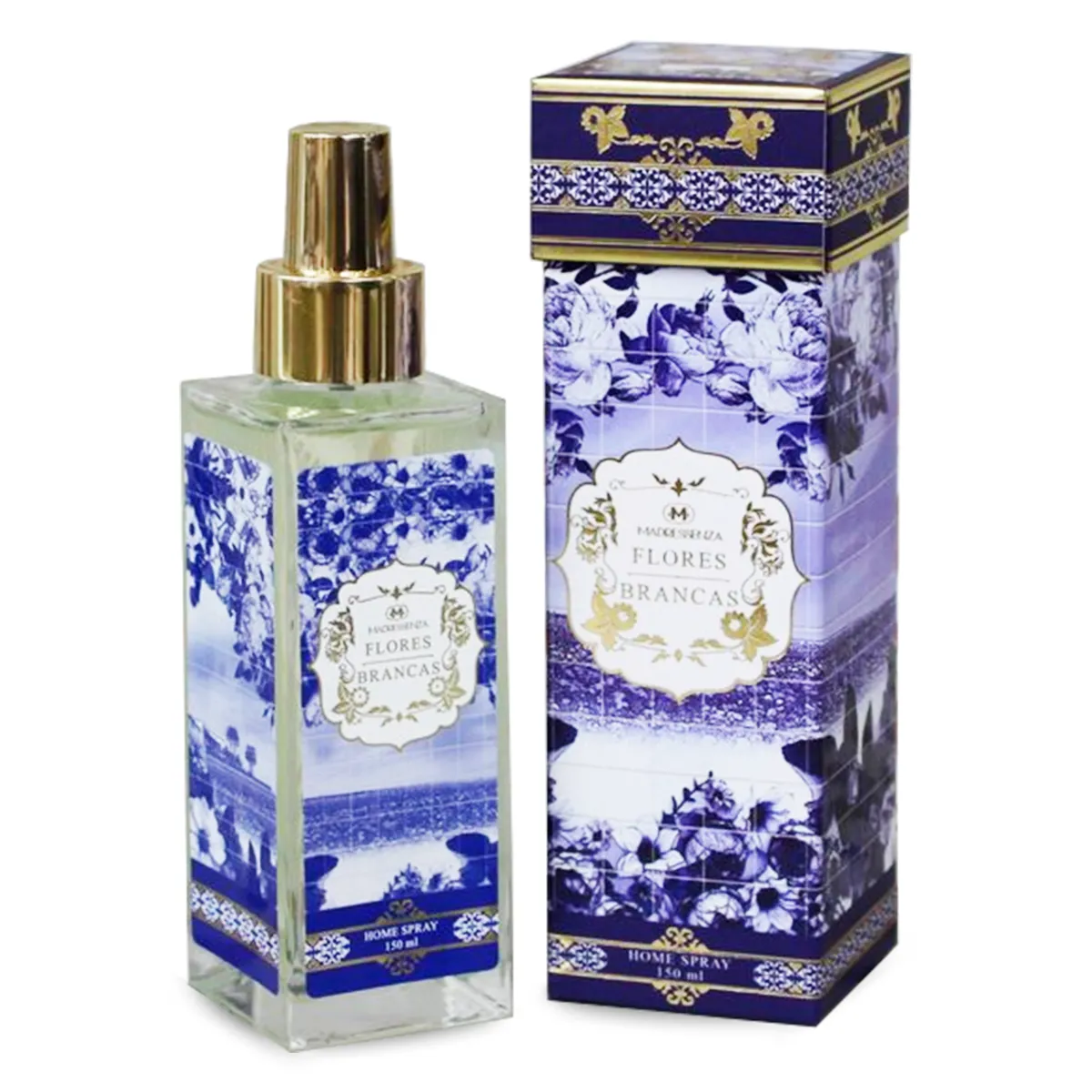 Aromatizador de Ambiente Home Spray Madressenza 150ml Flores Brancas