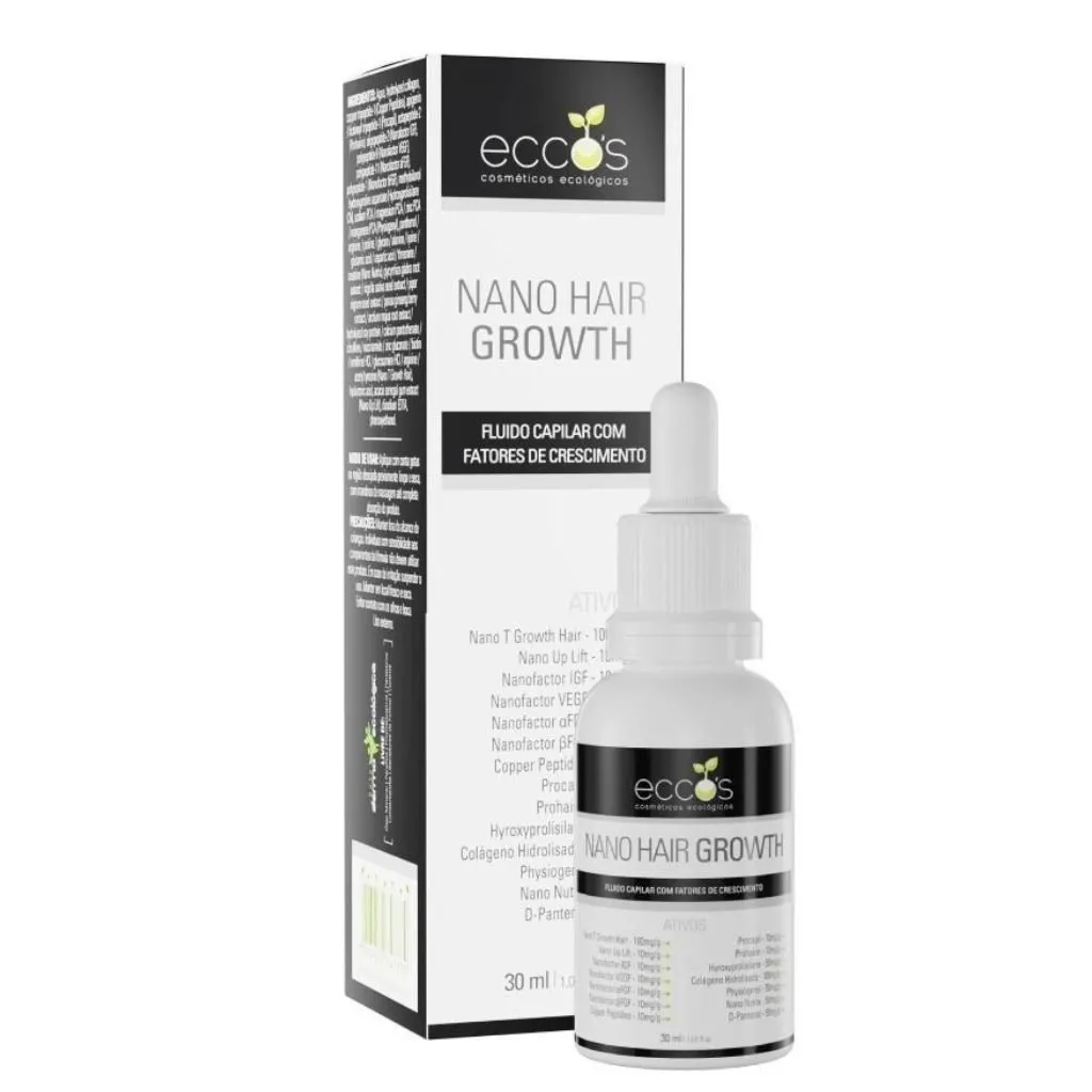 Fluido Nano Hair Growth Crescimento Capilar Eccos 30ml