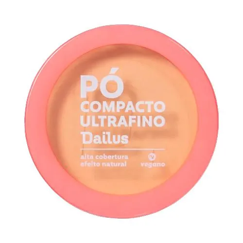 Pó Compacto Ultrafino Dailus Vegano D6 Médio 10g