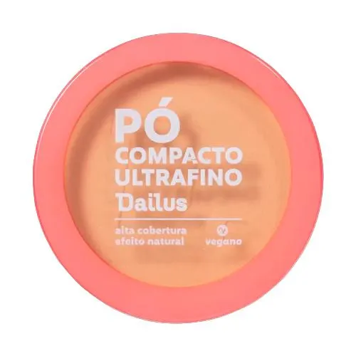Pó Compacto Ultrafino Dailus Vegano D7 Médio 10g