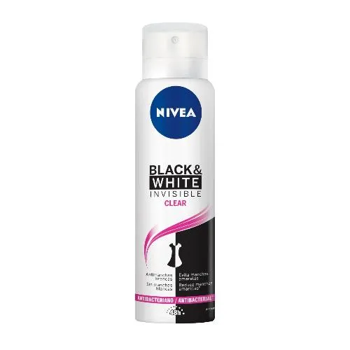 Desodorante Aerosol Nivea Invisible for Black e White Clear 150ml