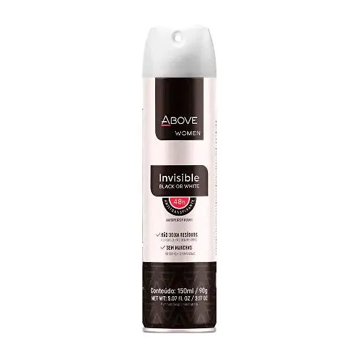 Desodorante Aerosol Above Women Feminino Invisible 150ml