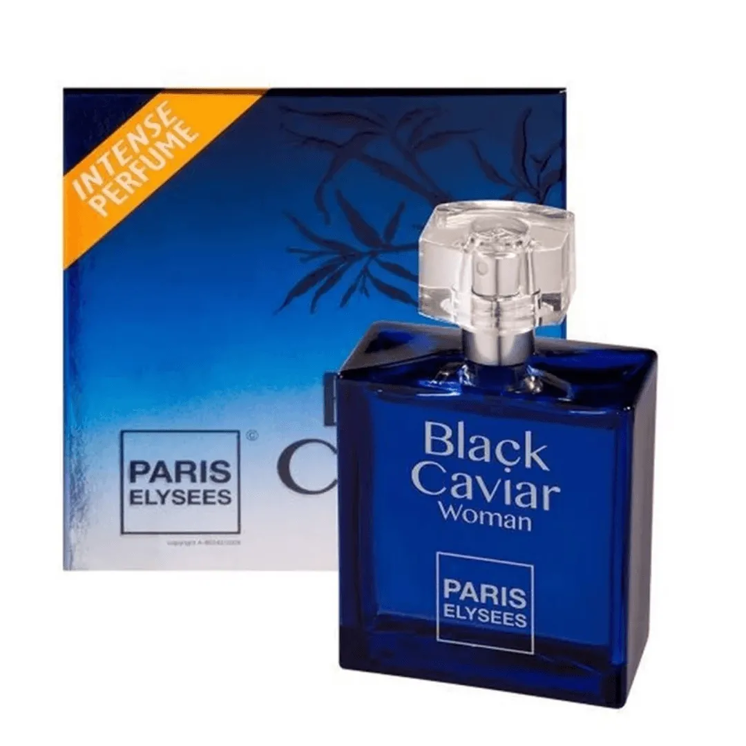 Perfume Paris Elysees Black Caviar Woman Eau de Toilette Feminino 100ml