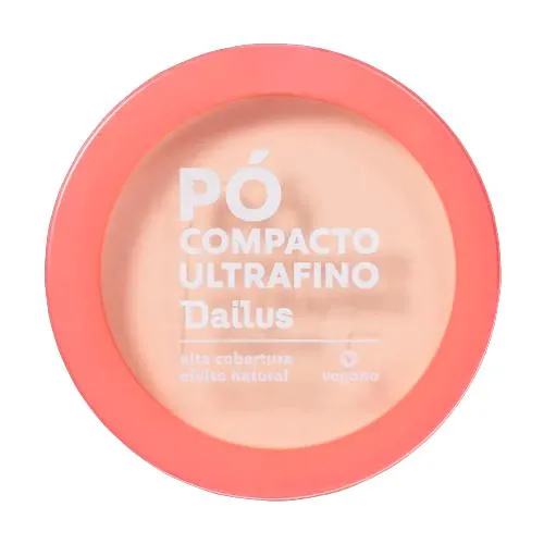 Pó Compacto Ultrafino Dailus Vegano D2 Claro 10g